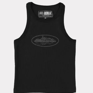 Corteiz Top Guerillaz Femme Triple Noir